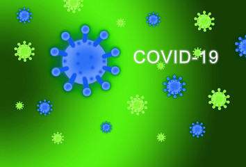 concept coronavirus COVID-19. virus wuhan from china background