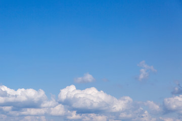 Thick clouds in the sky. Cloudy weather with clouds and clouds. On the sky clouds.