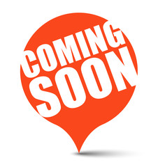 red vector banner coming soon