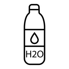 Water Bottle vector icon illustration