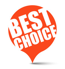 red vector banner best choice