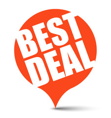 red vector banner best deal