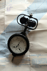 Pocket anemometer, vintage. Soviet period (1980-th) Incription - Cup anemometer, made in USSR,1982...