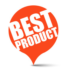 red vector banner best product