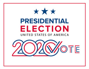 2020 USA Election voting poster banner design news poster election campaign