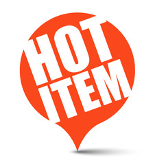 red vector banner hot item