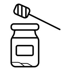Honey jar icon vector illustration