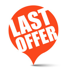 red vector banner last offer