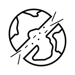 Geology simple icon vector illustration