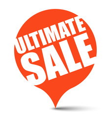 red vector banner ultimate sale