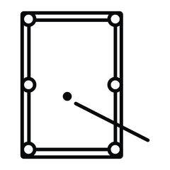Billiard icon vector illustration photo