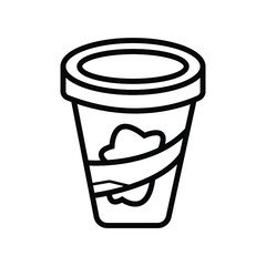 Hot drinks as coffee or tea icon
