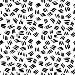 Seamless pattern doodle Brushstrokes, stripes, random. Abstract, backdrop backdrop. Vector decorative geometric pattern. EPS10
