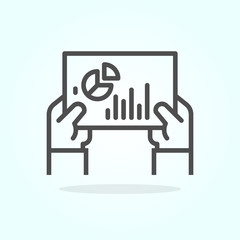 Report vector  Icon Colored File Style Illustration   