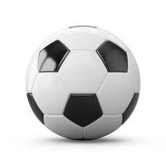 Obraz premium 3D rendering Isolated Soccer Ball with white background