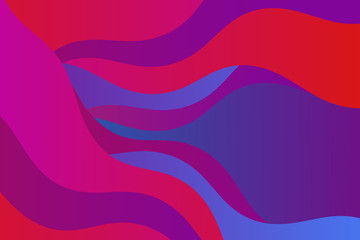 Abstract color wavy illustration. Curve lines.