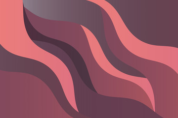 Abstract color wavy illustration. Curve lines.