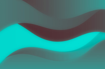 Abstract color wavy illustration. Curve lines.
