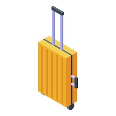 Travel bag icon. Isometric of travel bag vector icon for web design isolated on white background