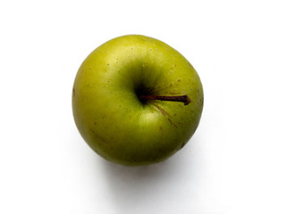 Apple green isolated on a white background