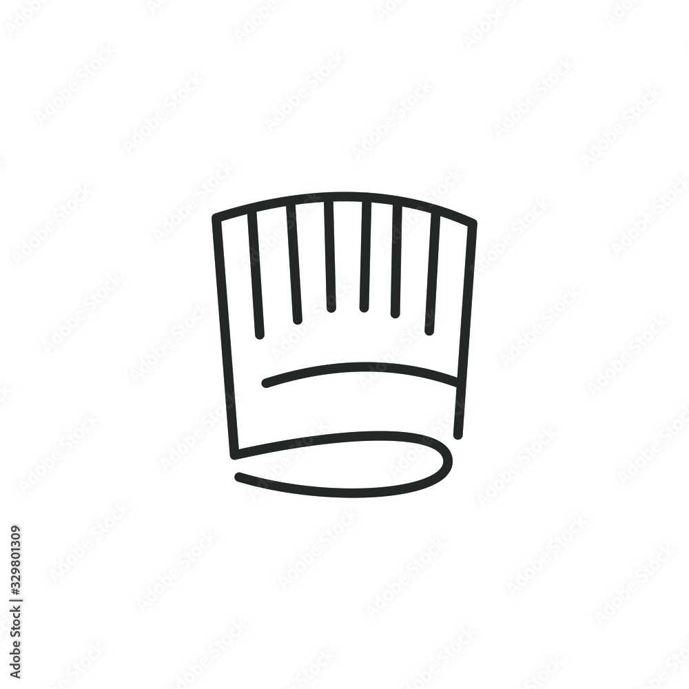 Poster chef hat icon vector sign isolated for graphic and web design. cooking hat symbol template color edi