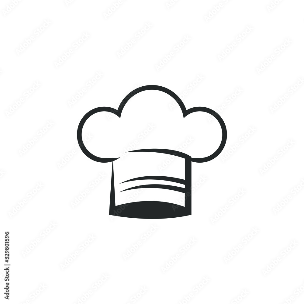 Aufkleber chef hat icon vector sign isolated for graphic and web design. Cooking hat symbol template color editable on white background