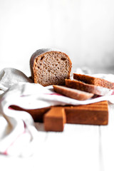 Sourdough homemade whole-grain bread