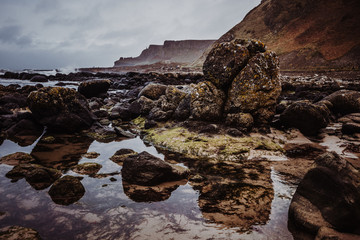 Fototapeta na wymiar Irland steinige Küste