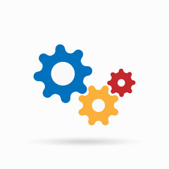 Gear Icon Logo Template Illustration Design. Vector EPS 10.