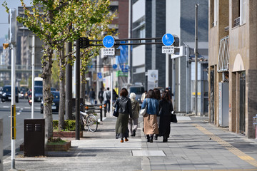京都市内の街並み