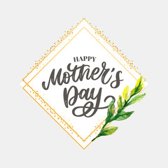 Obraz premium Mother's day. Watercolor spring flowers. Artistic composition.