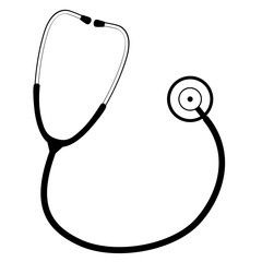 Medical stethoscope illustration