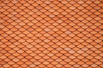 Pattern of Clay roof tiles,Thai roof style.