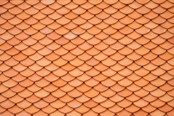 Pattern of Clay roof tiles,Thai roof style.