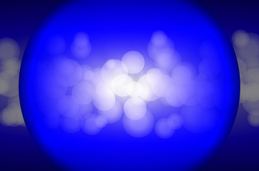 abstract blurred blue bokeh for background 