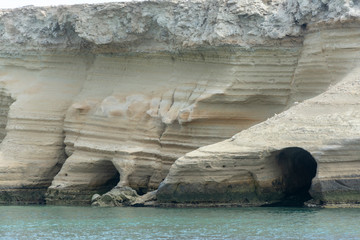 Sedimentary rock in Hengam Island