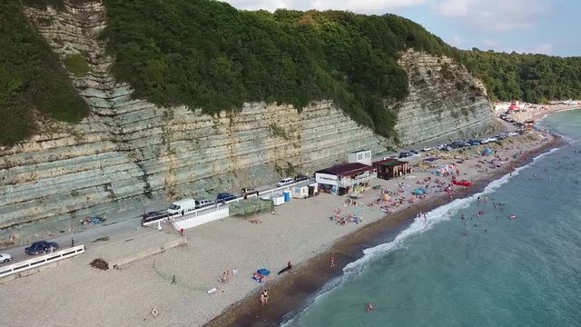 Black sea. Novomihailovskiy village, Tuapse.