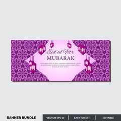 Eid Mubarak is an Islamic holiday throughout the world. This islamic banner can be used for social media, advertising, campaign and others.