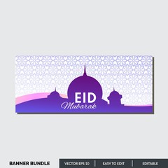 Eid Mubarak is an Islamic holiday throughout the world. This islamic banner can be used for social media, advertising, campaign and others.