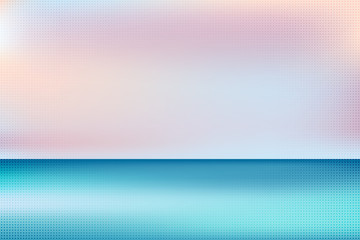 Abstract gradient of color summer beach design with halftone decoration background. illustration vector eps10