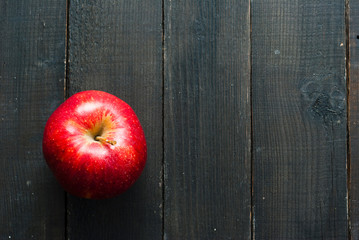 Apple on dark