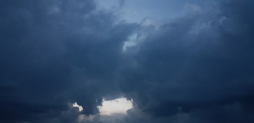 dramatic sky with clouds