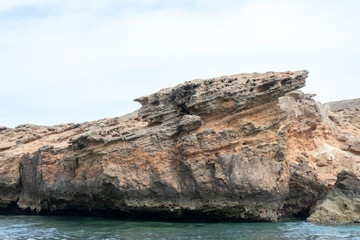 Fototapeta na wymiar rock in the sea