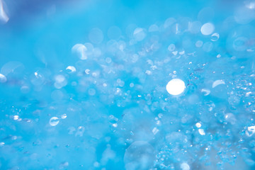 Beautiful water waves -  Splashed water wave in clean blue water, clean filtered water ready for drinking