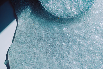 glitter slime transparent flexible viscous. game for children. antistress. beautiful background