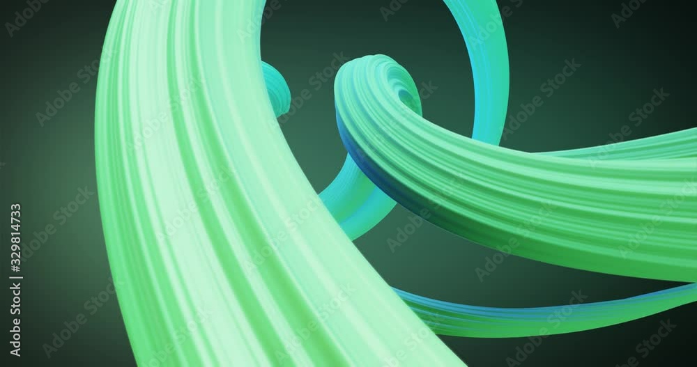 Poster abstract colorful green and blue pastel swirl, natural curveart background. curved and wavy pattern 