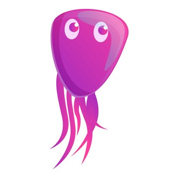 Sea parasite icon. Cartoon of sea parasite vector icon for web design isolated on white background
