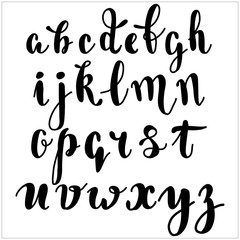 hand drawn vector alphabet