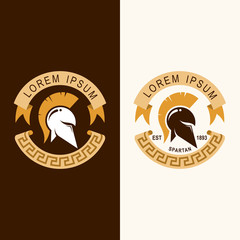 Sparta Logo Vector, Spartan Helmet Logo Template, Icon Symbol, Gladiator icon