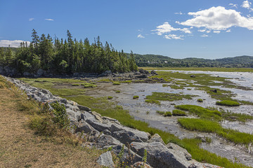 View of the picturesque Bic Park (Parc national du Bic). Bic Park is located in the Bas-Saint-Laurent tourism region near Rimouski. Quebec Province, Canada.